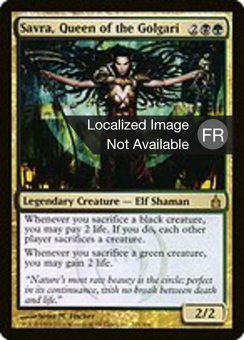 Savra, Reine des Golgari (Savra, Queen of the Golgari)