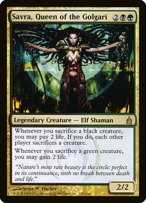 Savra, Reine des Golgari (Savra, Queen of the Golgari)