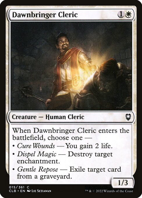 Clerc porteur de l'aube (Dawnbringer Cleric) — FOIL