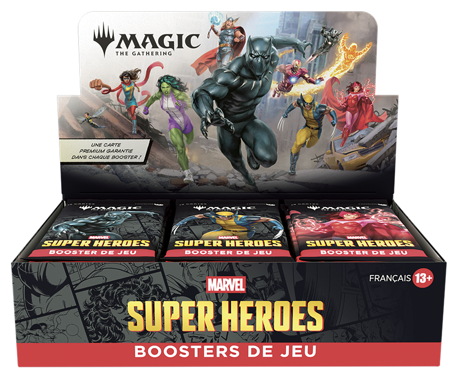 Boîte de Boosters de jeu (30 boosters) - Marvel Super Heroes - Magic: The Gathering