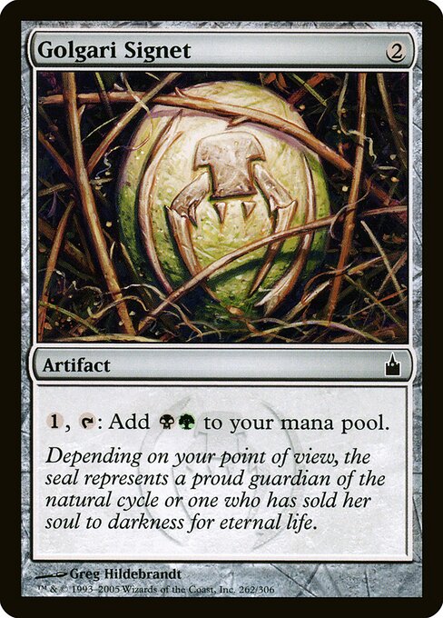 Cachet de Golgari (Golgari Signet)