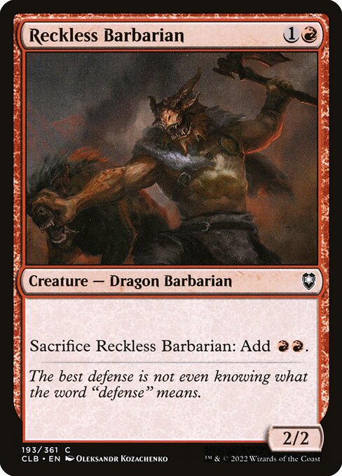 Barbare téméraire (Reckless Barbarian)